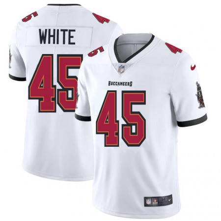 Tampa Bay Buccaneers #45 Devin White Men's Nike White Vapor Limited Jersey