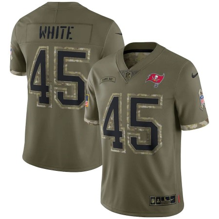 Tampa Bay Buccaneers #45 Devin White Nike Men's 2022 Salute To Service Limited Jersey - Olive