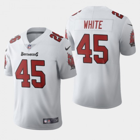 Tampa Bay Buccaneers #45 Devin White White Men's Nike 2020 Vapor Limited NFL Jersey