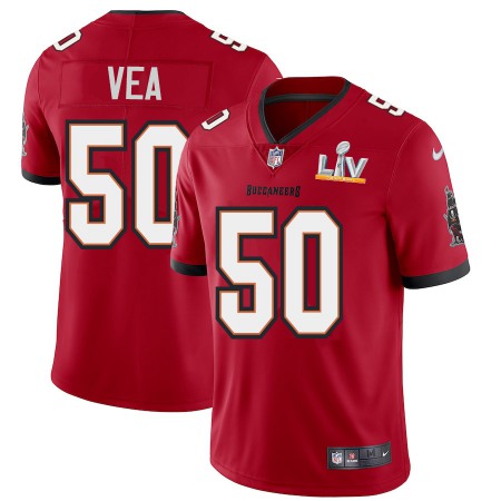 Tampa Bay Buccaneers #50 Vita Vea Men's Super Bowl LV Bound Nike Red Vapor Limited Jersey