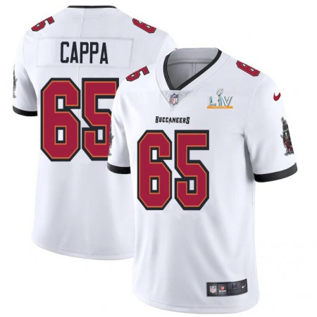 Tampa Bay Buccaneers #65 Alex Cappa Men's Super Bowl LV Bound Nike White Vapor Limited Jersey