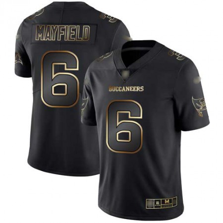 Tampa Bay Buccaneers #6 Baker Mayfield Black/Gold Men's Stitched NFL Vapor Untouchable Limited Jersey