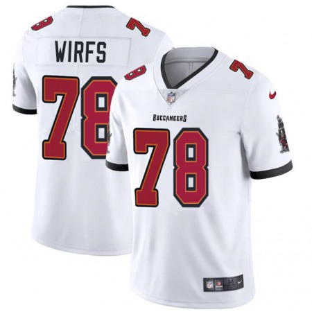 Tampa Bay Buccaneers #78 Tristan Wirfs Men's Nike White Vapor Limited Jersey