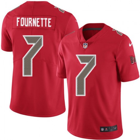 Tampa Bay Buccaneers #7 Leonard Fournette Red Men's Stitched NFL Limited Rush Jersey