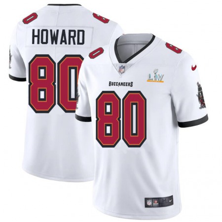 Tampa Bay Buccaneers #80 O. J. Howard Men's Super Bowl LV Bound Nike White Vapor Limited Jersey