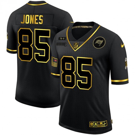 Tampa Bay Buccaneers #85 Julio Jones Men's Nike 2020 Salute To Service Golden Limited NFL Jersey Black