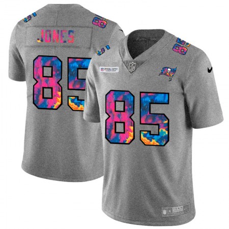 Tampa Bay Buccaneers #85 Julio Jones Men's Nike Multi-Color 2020 NFL Crucial Catch NFL Jersey Greyheather