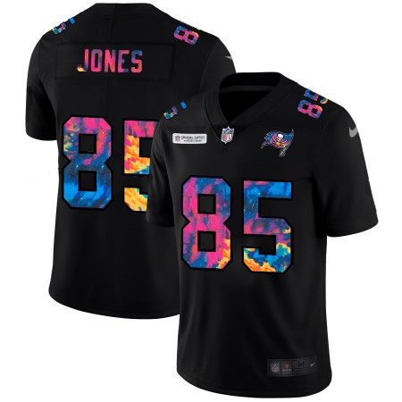 Tampa Bay Buccaneers #85 Julio Jones Men's Nike Multi-Color Black 2020 NFL Crucial Catch Vapor Untouchable Limited Jersey