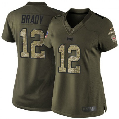 Nike Buccaneers #13 Mike Evans Green Women's Stitched NFL Limited 2015 Salute to Service Jersey