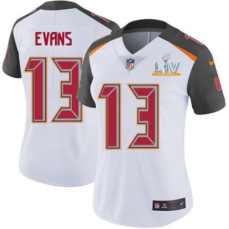 Nike Buccaneers #13 Mike Evans White Women's Super Bowl LV Bound Stitched NFL Vapor Untouchable Limited Jersey