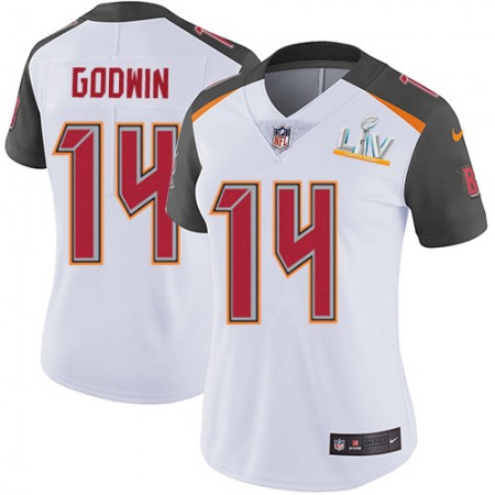 Nike Buccaneers #14 Chris Godwin White Women's Super Bowl LV Bound Stitched NFL Vapor Untouchable Limited Jersey