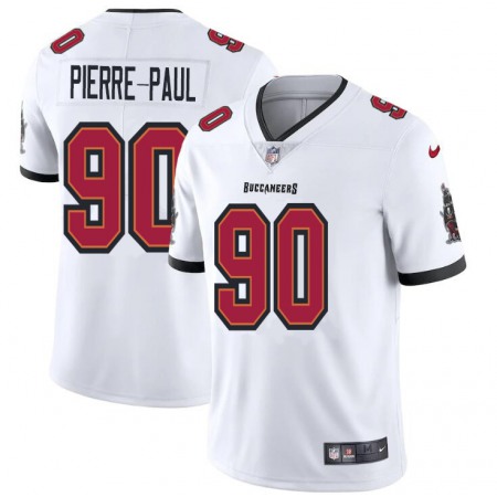 Tampa Bay Buccaneers #90 Jason Pierre-Paul Men's Nike White Vapor Limited Jersey