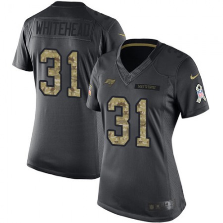 Nike Buccaneers #31 Jordan Whitehead Black Women's Stitched NFL Limited 2016 Salute to Service Jersey