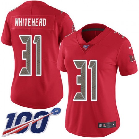 Nike Buccaneers #31 Jordan Whitehead Red Women's Stitched NFL Limited Rush 100th Season Jersey