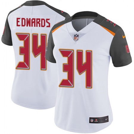Nike Buccaneers #34 Mike Edwards White Women's Stitched NFL Vapor Untouchable Limited Jersey