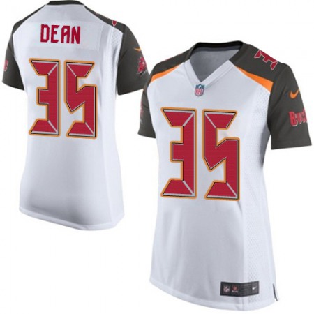 Nike Buccaneers #35 Jamel Dean White Women's Stitched NFL New Elite Jersey