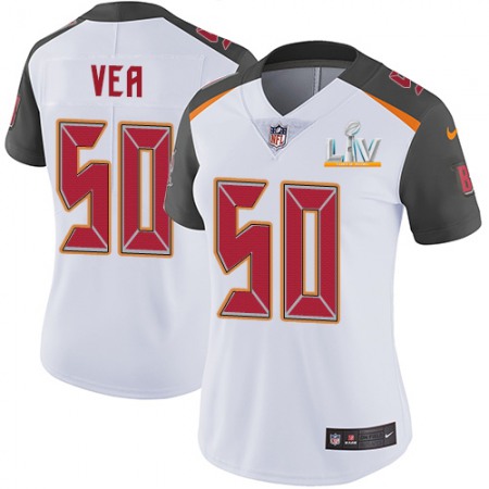 Nike Buccaneers #50 Vita Vea White Women's Super Bowl LV Bound Stitched NFL Vapor Untouchable Limited Jersey