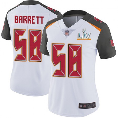 Nike Buccaneers #58 Shaquil Barrett White Women's Super Bowl LV Bound Stitched NFL Vapor Untouchable Limited Jersey