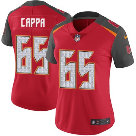 Nike Buccaneers #65 Alex Cappa Red Team Color Women's Stitched NFL Vapor Untouchable Limited Jersey