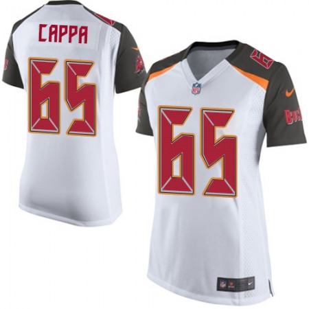 Nike Buccaneers #65 Alex Cappa White Women's Stitched NFL New Elite Jersey