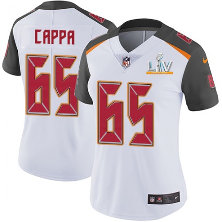 Nike Buccaneers #65 Alex Cappa White Women's Super Bowl LV Bound Stitched NFL Vapor Untouchable Limited Jersey