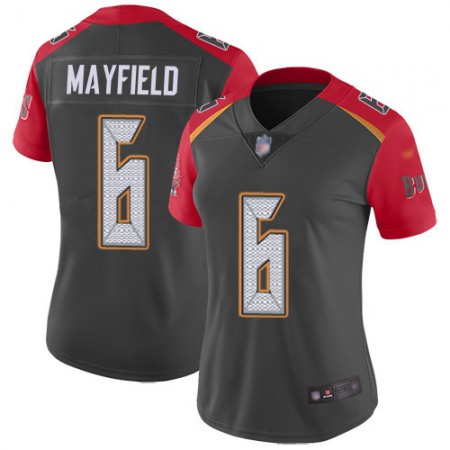 Nike Buccaneers #6 Baker Mayfield Gray Women's Stitched NFL Limited Inverted Legend Jersey