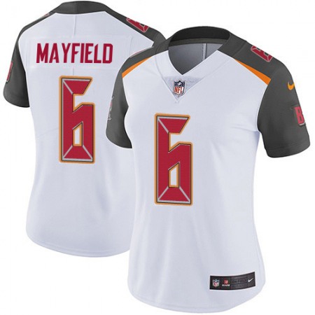 Nike Buccaneers #6 Baker Mayfield White Women's Stitched NFL Vapor Untouchable Limited Jersey