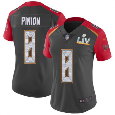 Nike Buccaneers #8 Bradley Pinion Gray Women's Super Bowl LV Bound Stitched NFL Limited Inverted Legend Jersey