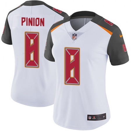 Nike Buccaneers #8 Bradley Pinion White Women's Stitched NFL Vapor Untouchable Limited Jersey