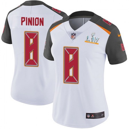 Nike Buccaneers #8 Bradley Pinion White Women's Super Bowl LV Bound Stitched NFL Vapor Untouchable Limited Jersey