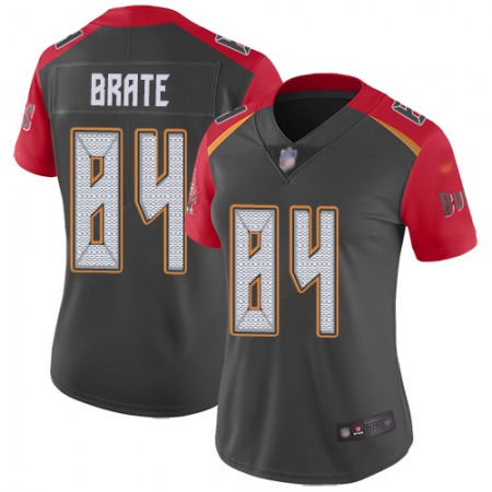 Nike Buccaneers #84 Cameron Brate Gray Women's Stitched NFL Limited Inverted Legend Jersey