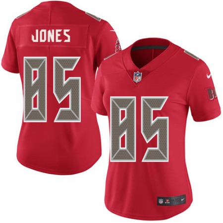 Nike Buccaneers #85 Julio Jones Red Women's Stitched NFL Limited Rush Jersey