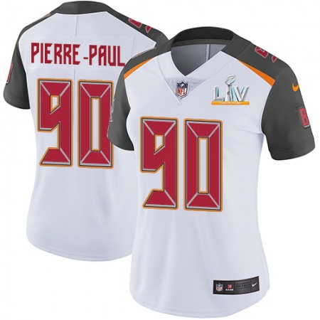 Nike Buccaneers #90 Jason Pierre-Paul White Women's Super Bowl LV Bound Stitched NFL Vapor Untouchable Limited Jersey