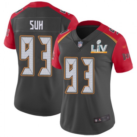 Nike Buccaneers #93 Ndamukong Suh Gray Women's Super Bowl LV Bound Stitched NFL Limited Inverted Legend Jersey