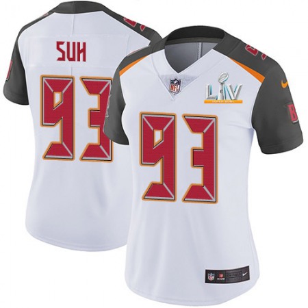 Nike Buccaneers #93 Ndamukong Suh White Women's Super Bowl LV Bound Stitched NFL Vapor Untouchable Limited Jersey
