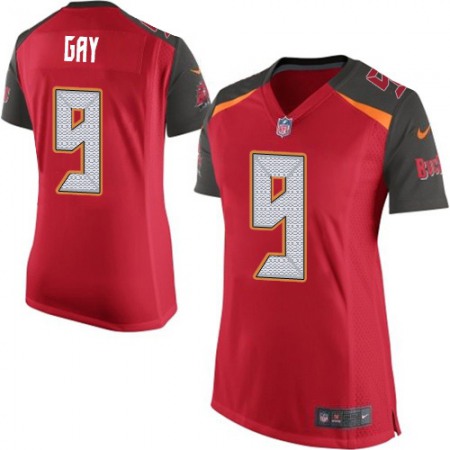 Nike Buccaneers #9 Matt Gay Red Team Color Women's Stitched NFL New Elite Jersey