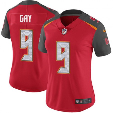 Nike Buccaneers #9 Matt Gay Red Team Color Women's Stitched NFL Vapor Untouchable Limited Jersey