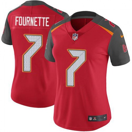 Tampa Bay Buccaneers #7 Leonard Fournette Red Team Color Women's Stitched NFL Vapor Untouchable Limited Jersey