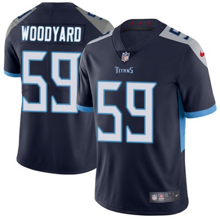 Nike Titans #59 Wesley Woodyard Navy Blue Team Color Men's Stitched NFL Vapor Untouchable Limited Jersey