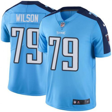 Nike Titans #79 Isaiah Wilson Light Blue Men's Stitched NFL Limited Rush Jersey