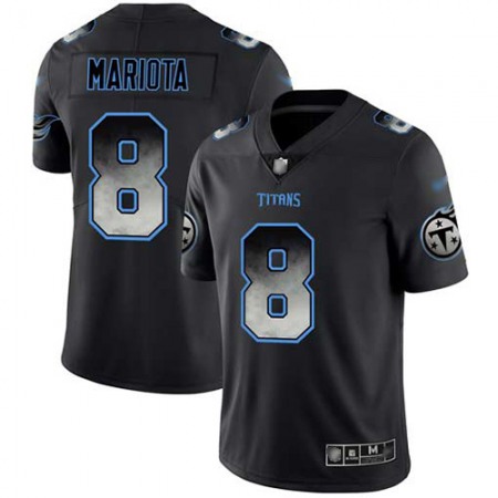 Nike Titans #8 Marcus Mariota Black Men's Stitched NFL Vapor Untouchable Limited Smoke Fashion Jersey