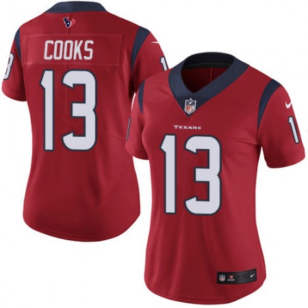 Nike Texans #13 Brandin Cooks Red Alternate Women's Stitched NFL Vapor Untouchable Limited Jersey