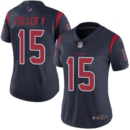 Nike Texans #15 Will Fuller V Navy Blue Women's Stitched NFL Limited Rush Jersey