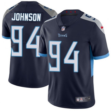 Nike Titans #94 Austin Johnson Navy Blue Team Color Men's Stitched NFL Vapor Untouchable Limited Jersey