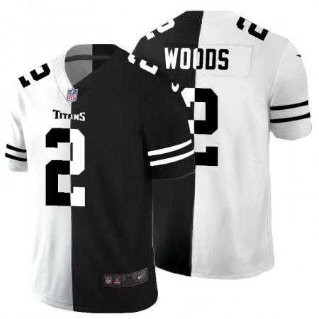 Tennessee Titans #2 Robert Woods Men's Black V White Peace Split Nike Vapor Untouchable Limited NFL Jersey