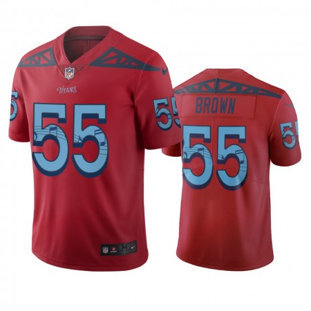 Tennessee Titans #55 Jayon Brown Red Vapor Limited City Edition NFL Jersey