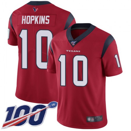 Nike Texans #10 DeAndre Hopkins Red Alternate Youth Stitched NFL 100th Season Vapor Limited Jersey