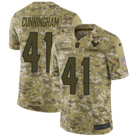 Nike Texans #41 Zach Cunningham Camo Youth Stitched NFL Limited 2018 Salute to Service Jersey