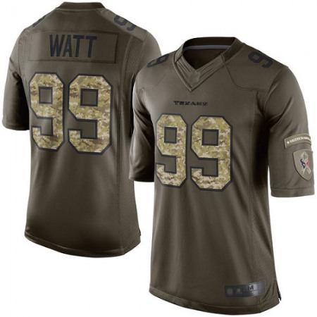 Nike Texans #99 J.J. Watt Green Youth Stitched NFL Limited 2015 Salute to Service Jersey