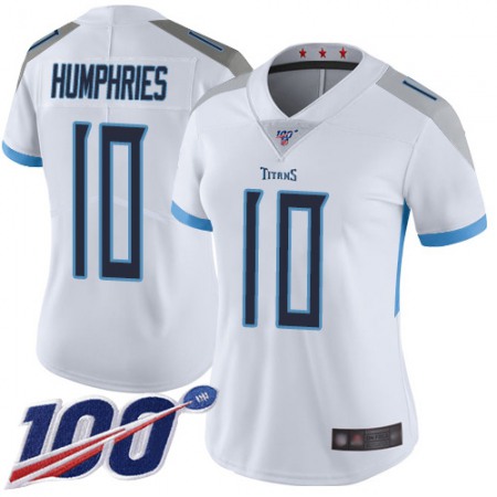 Nike Titans #10 Adam Humphries White Women's Stitched NFL 100th Season Vapor Limited Jersey